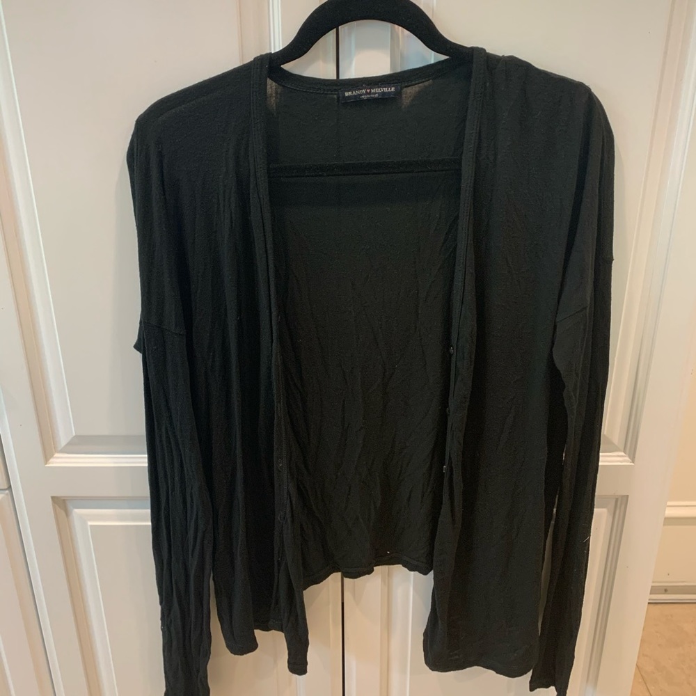 Brandy Melville black cardigan/ button down top
